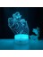 3D Illusion Anime Işık Jojo Tuhaf Macera Çocuklar Için 3D Gece Lambası 16 Renk Uzaktan Kumandalı Dekor Lambası Manga Jotaro Kujo Hayranları Için Figür Noel Hediyesi Kız Erkek Oyunc (Yurt Dışından) 1