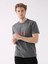 Antrasit Melanj Erkek Regular Fit O Yaka Tshirt 3