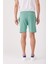 Mint Yeşili Erkek Regular Fit Short 4