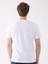 Beyaz Erkek Regular Fit Baskılı Casual O Yaka T-shirt 5