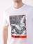 Beyaz Erkek Regular Fit Baskılı Casual O Yaka T-shirt 6
