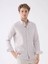 Bej Erkek Slim Fit Düğmeli Yaka Uzun Kol Gömlek 4