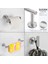 3x Paslanmaz Çelik Banyo Donanım Banyo Aksesuarları Havlu Bar Hook (Yurt Dışından) 4