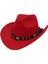 Kova Şapka Pamuk Yetişkin Katı Şapka Karşı Hip Hop Havzası Şapka 56cm Kovboy Şapka Kırmızı (Yurt Dışından) 2