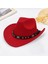 Kova Şapka Pamuk Yetişkin Katı Şapka Karşı Hip Hop Havzası Şapka 56cm Kovboy Şapka Kırmızı (Yurt Dışından) 4
