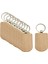 10pcs Zincir Dıy Anahtar Etiketleri Anahtar Halkaları Ahşap Dilimler Bitmemiş Stil C 36x51mm (Yurt Dışından) 4