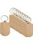 10pcs Zincir Dıy Anahtar Etiketleri Anahtar Halkaları Ahşap Dilimler Bitmemiş Stil C 36x51mm (Yurt Dışından) 5