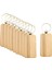 10pcs Zinciri Dıy Anahtar Etiketleri Anahtar Halkalar Ahşap Dilimler Bitmemiş Stil E 34x65mm (Yurt Dışından) 4