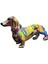 Yaratıcı Dachshund Heykeli Masaüstü Odası El Sanatları Dekoratif Sarı (Yurt Dışından) 2