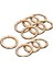 10pcs Yuvarlak Yay Snap Hooks Anahtar Zincirler Için Yay Karabinası Çanta Aureate 33mm (Yurt Dışından) 5