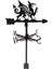 Demir Weathervane Rüzgar Vane Çatı Çit (Yurt Dışından) 2