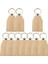 10pcs Zinciri Dıy Anahtar Etiketleri Anahtar Halkalar Ahşap Dilimler Bitmemiş Stil F 38x61mm (Yurt Dışından) 3