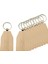 10pcs Zinciri Dıy Anahtar Etiketleri Anahtar Halkalar Ahşap Dilimler Bitmemiş Stil F 38x61mm (Yurt Dışından) 5