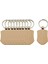 10pcs Zinciri Dıy Anahtar Etiketleri Anahtar Halkalar Ahşap Dilimler Bitmemiş Stil B 32x43mm (Yurt Dışından) 1