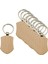 10pcs Zinciri Dıy Anahtar Etiketleri Anahtar Halkalar Ahşap Dilimler Bitmemiş Stil B 32x43mm (Yurt Dışından) 5