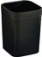 Çöp Kovası Kare Rattan Oda Tuvalet Mutfak Siyah (Yurt Dışından) 1