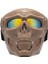 Kafatası Goggles Binicilik Goggles Motosikletükleri Pc Lens Cosplay Kırmızı Lens (Yurt Dışından) 1