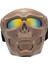 Kafatası Goggles Binicilik Goggles Motosikletükleri Pc Lens Cosplay Kırmızı Lens (Yurt Dışından) 2