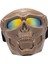 Kafatası Goggles Binicilik Goggles Motosikletükleri Pc Lens Cosplay Kırmızı Lens (Yurt Dışından) 4