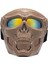 Kafatası Goggles Binicilik Goggles Motosikletükleri Pc Lens Cosplay Kırmızı Lens (Yurt Dışından) 5