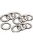 10 Adet Yuvarlak Yay Snap Hooks Anahtar Zincirler Için Yay Karabinası Çanta Argent 25mm (Yurt Dışından) 2