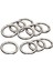 10 Adet Yuvarlak Yay Snap Hooks Anahtar Zincirler Için Yay Karabinası Çanta Argent 33mm (Yurt Dışından) 3