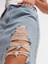 80541 Önü Büyük Lazerli Uzun Denim Etek-Tint 4