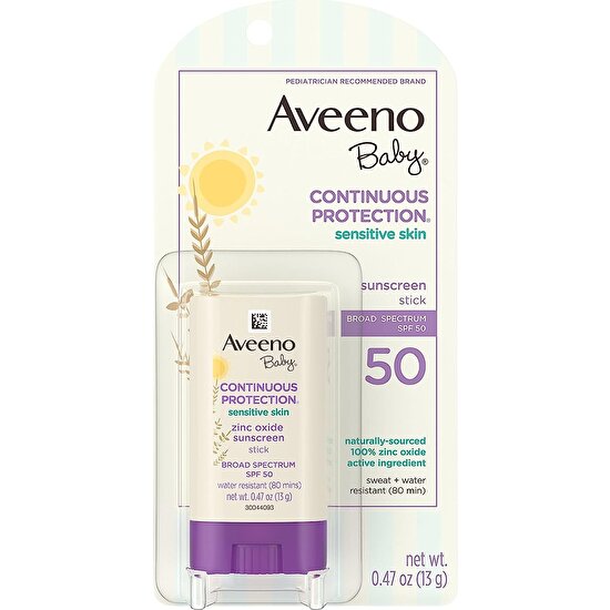 Aveeno Baby Contınuous Protectıon Sensıtıve Skın Sunscreen Stıck Broad Spectrum Spf50 13 Gr
