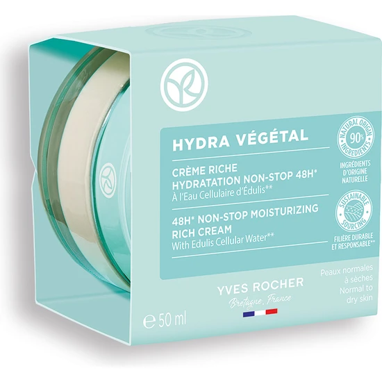 hepsiburada Yves Rocher Yoğun Krem - Normal ve Kuru Cilt / Hydra Vegetal-50 ML-56064