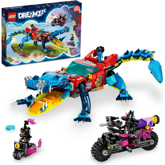 LEGO® DreamZzz# Timsah Araba 71458 - 8 Yaş ve Üzeri Macera Sever Çocukların 2 Farklı Şekilde Inşa Edebileceği Bir Araç Içeren Yaratıcı Oyuncak Yapım Seti (494 Parça)