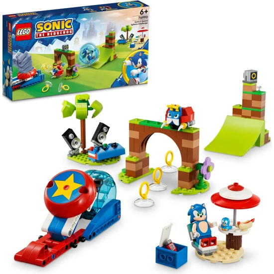 LEGO® Sonic The Hedgehog# Sonic Hız Küresi Meydan Okuması 76990 - 6 Yaş ve Üzeri Çocuklar Için Yaratıcı Oyuncak Yapım Seti (292 Parça)