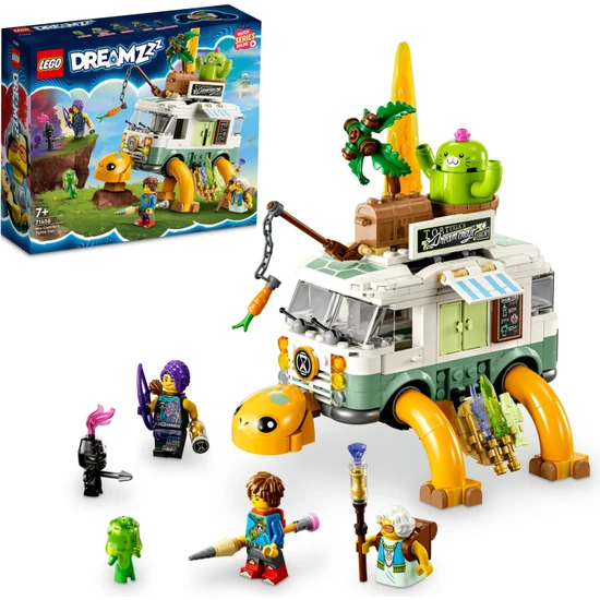 LEGO® Dreamzzz# Bayan Castillo'nun Kaplumbağa Minibüsü 71456 - 7 Yaş ve Üzeri Çocukların 2 Farklı Şekilde Inşa Edebileceği Bir Kaplumbağa Minibüsü Içeren Yaratıcı Oyuncak Yapım Seti (434 Parça)