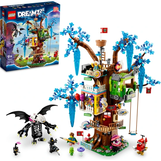 LEGO® DreamZzz# Fantastik Ağaç Ev 71461 - 9 Yaş ve Üzeri Macera Sever Çocukların 2 Farklı Şekilde Inşa Edebileceği Bir Model Içeren Yaratıcı Oyuncak Yapım Seti (1257 Parça)