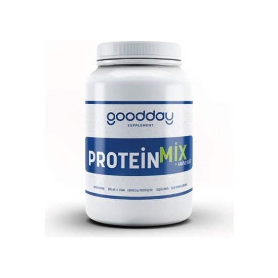 Goodday Protein Mix+ Amino Asit 500 gr Çikolata Aromalı Sporcu Besini Yetişkinler İçin