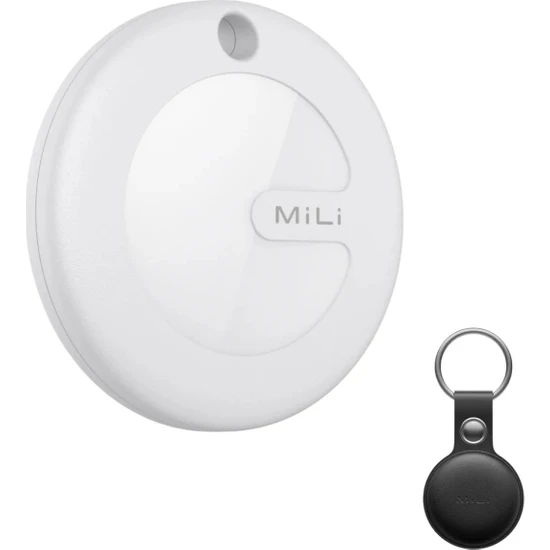 Mili Mitag Airtag -Konum Takip Cihazı -Apple Lisanslı Mfı Sertifikalı - Deri Kılıflı-HDP16-1PACK