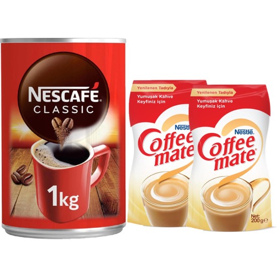 Nescafe Classic 1kg Coffee Mate 200gr X2 Fiyatı 7474