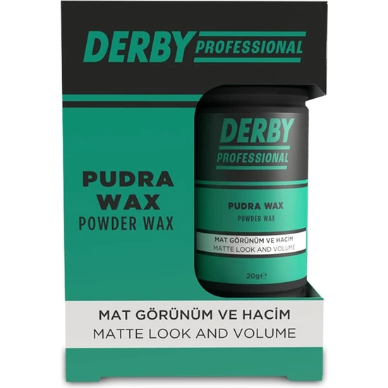 Derby Professional Pudra Wax  Mat Görünüm ve Hacim 20G