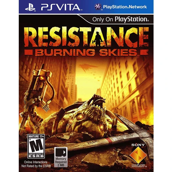 Pop Konsol Resistance Burning Skies Playstation Vita Oyun Orjinal Ps Vita Oyun