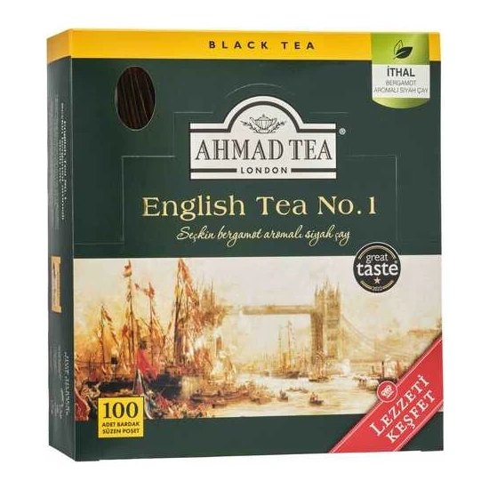 Ahmad Tea English Tea No1 Bardak Poşet Çay 100lü 200gr