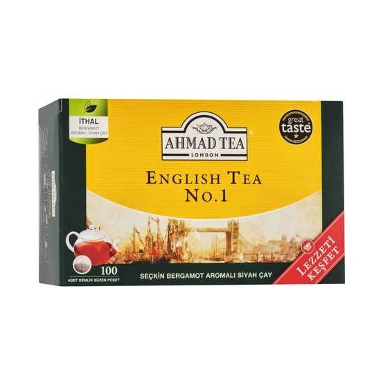 Ahmad Tea English Tea No1 Demlik Poşet Çay 100lü 320gr