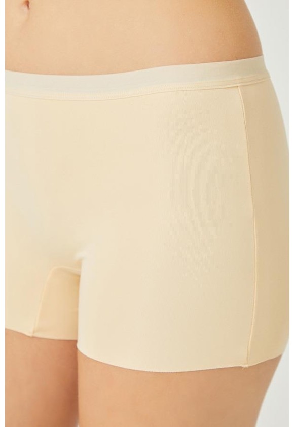 Cottonhill Basic Lazer Kesim Dikişsiz Kadın Boxer Külot 3'lü Paket - 2 görsel 3