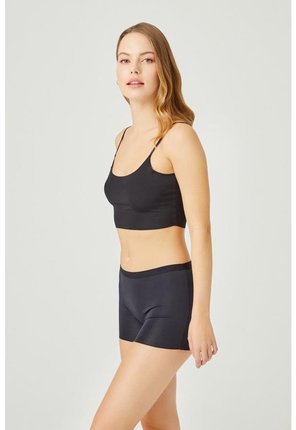 Cottonhill Basic Lazer Kesim Dikişsiz Kadın Boxer Külot 3'lü Paket - 2 görsel 4