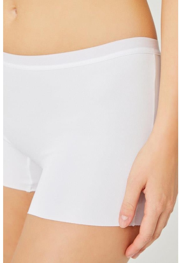 Cottonhill Basic Lazer Kesim Dikişsiz Kadın Boxer Külot 3'lü Paket - 2 görsel 5