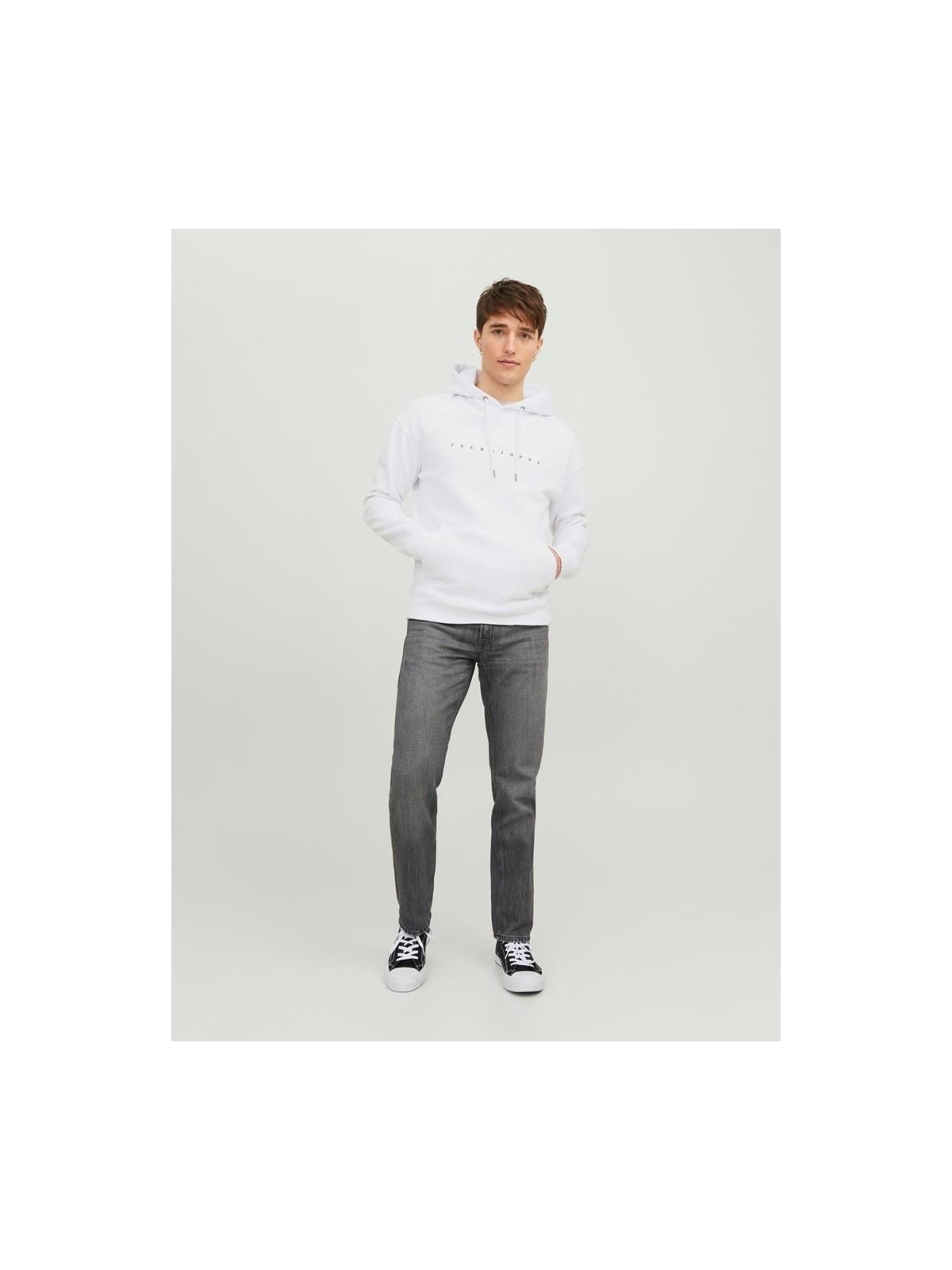 Jack & Jones Jjestar Jj Sweat Hood Noos Beyaz