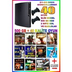 AST Ps3 Slim 500 GB Oyun Konsolu 2 Kol ile 40 Oyun Sunan Eğlenceli Deneyim