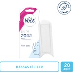 Veet Pure Hipoalerjenik Sir Ağda Bandı Yüz Bölgesi 20'li