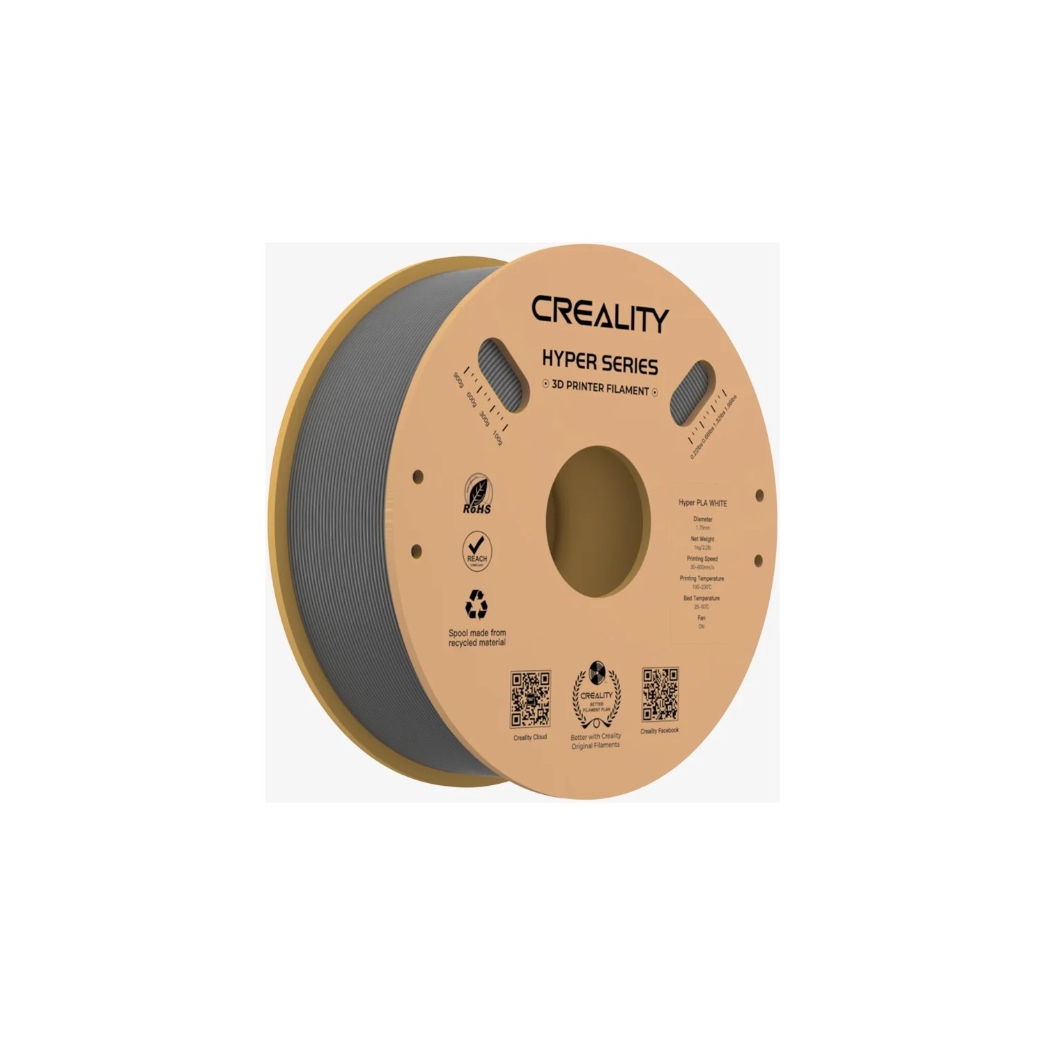 Creality Hyper PLA Filament Gri 1.75 mm 1 kg