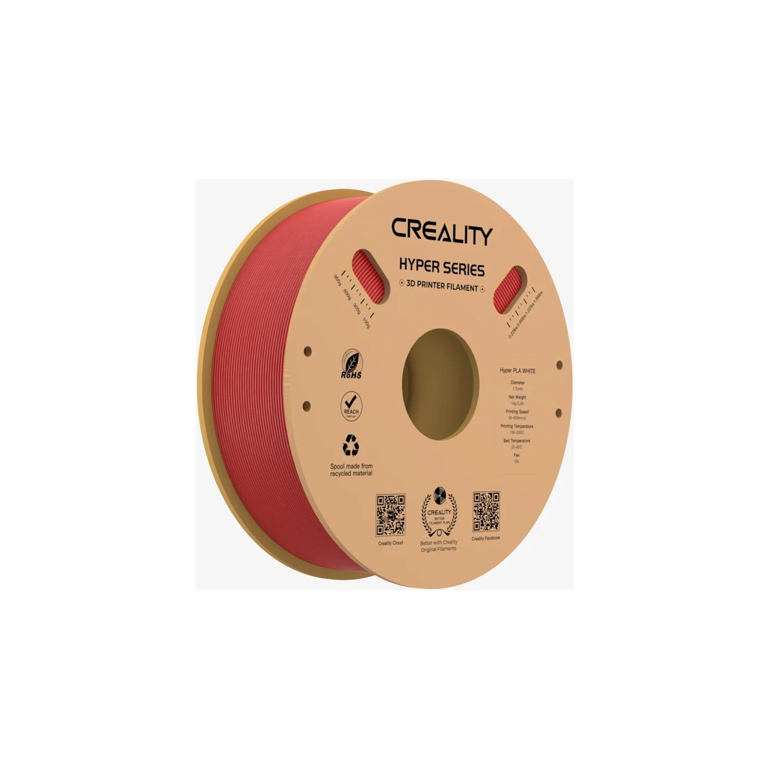 Creality Hyper Pla Filament Kırmızı 1.75MM 1kg Standart