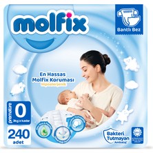 Molfix Prematüre 0 Beden Çocuk Bezi 240 Adet