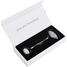 KFC Home Özel Kutusunda Doğal Çift Taraflı Kristal Kuvars Taşı Masaj Aleti